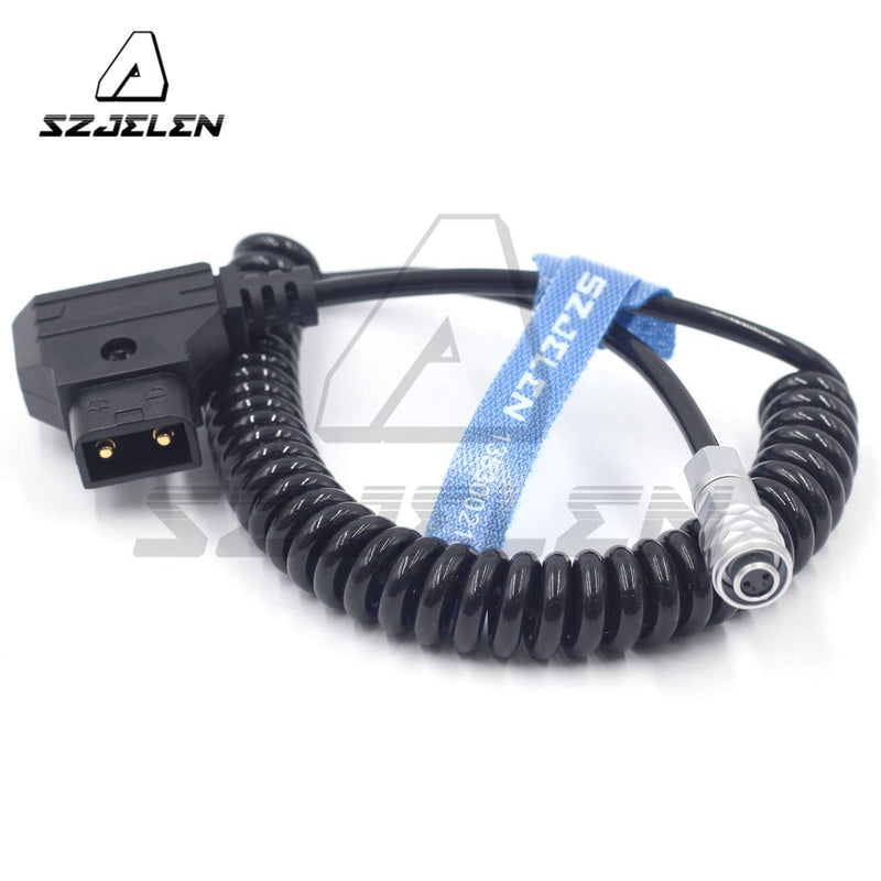 SZJELEN D-tap to Weipu 2Pin Female Cable for Blackmagic Pocket Cinema 4k/6K Camera,Gold Mount V Mount Battery Weipu 2pin to P Tap