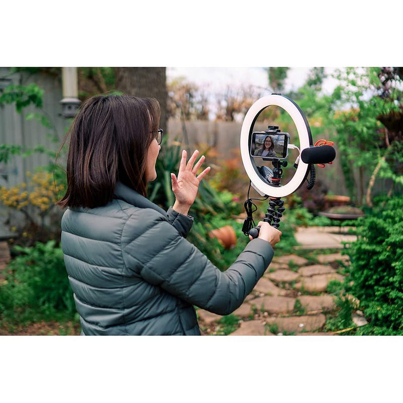 JOBY Beamo Ring Light 12" - Large LED Selfie Ring Light for Phones or Cameras with 3 Light Modes & 10 Brightness Levels, Mobile, Video, Vlogging, Live Stream, Content Creation, Makeup, Work from Home Beamo Ring Light 12"