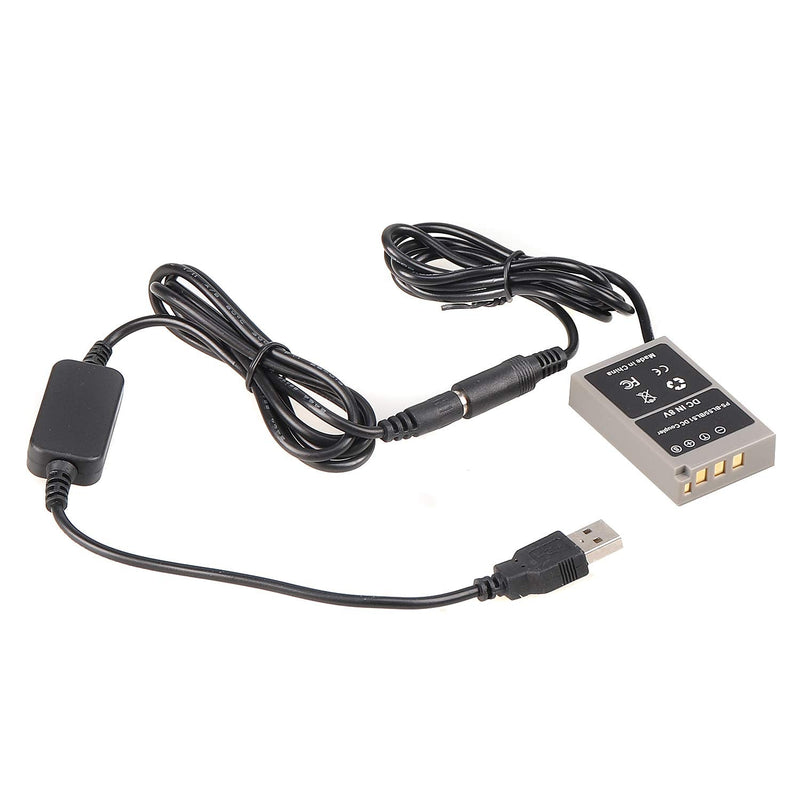 [AUSTRALIA] - FocusFoto Full Decoded BLS-1 BLS-5 BLS-50 Dummy Battery DC Coupler with USB Cable for Olympus OM-D E-M10 Mark II III IV Pen E-PL9 E-PL8 E-PL7 E-PL6 E-P3 E-P2 E-PM3 Camera Battery Power Bank 