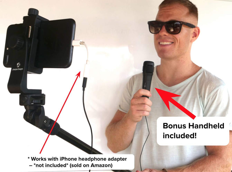 [AUSTRALIA] - Premium HD Lavalier Mic for Best YouTube Audio – ANY Phone, iOS, Android, Samsung, Macbook or Camera, New iPhone 8 7 6 Plus, Samsung S8, S8+, iPad | Lapel Clip on Shirt Condenser Microphone 