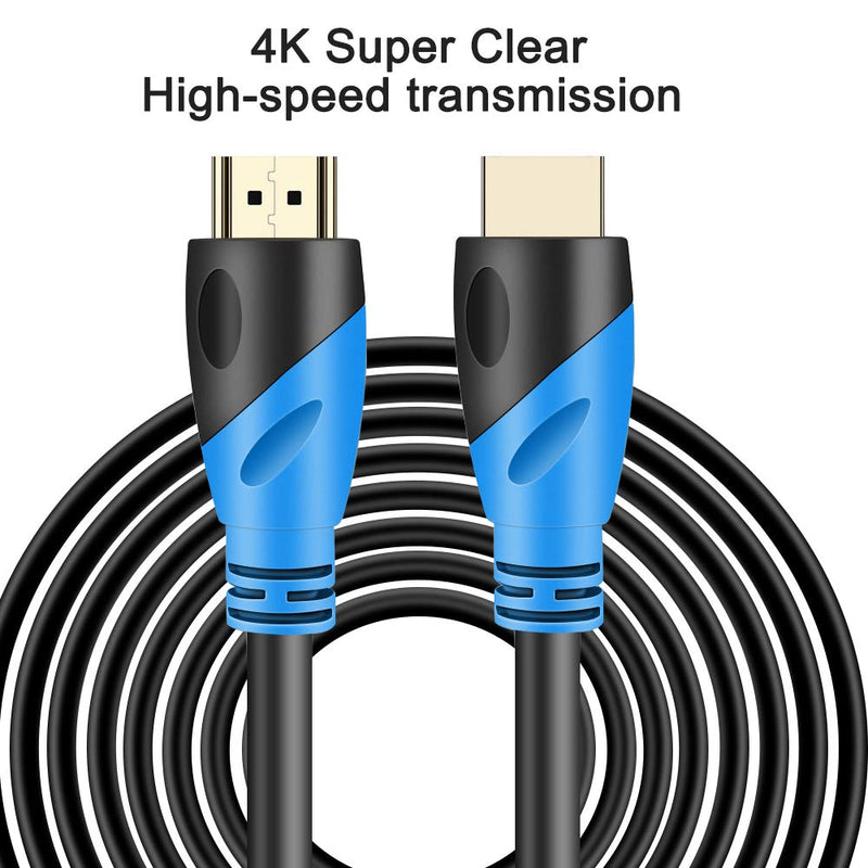 [AUSTRALIA] - 4K HDMI Cable - Rommisie 15 FT(HDMI 2.0 Upgrad) Ultra High Speed 18Gbps Gold Plated Connectors,Ethernet & Audio Return,Video 4K,HD 1080p 3D Compatible with Xbox Playstation ARC PS3 PS4 PC PS9 HDTV 15FT 