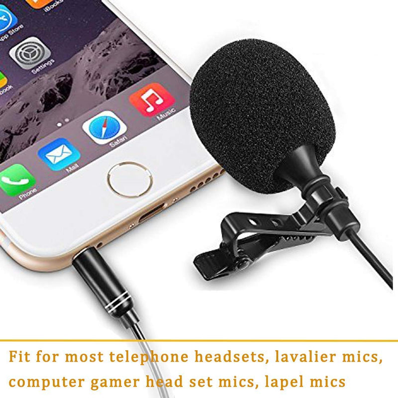 25 Pack Lavalier lapel Microphone Windscreen, Professional Mini Mic Soft Foam Cover