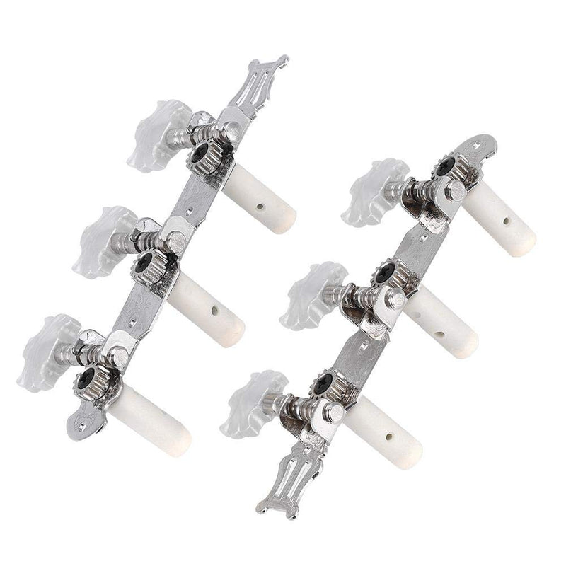 Classical Guitar String Tuning Peg Tuners Machine Heads Silver