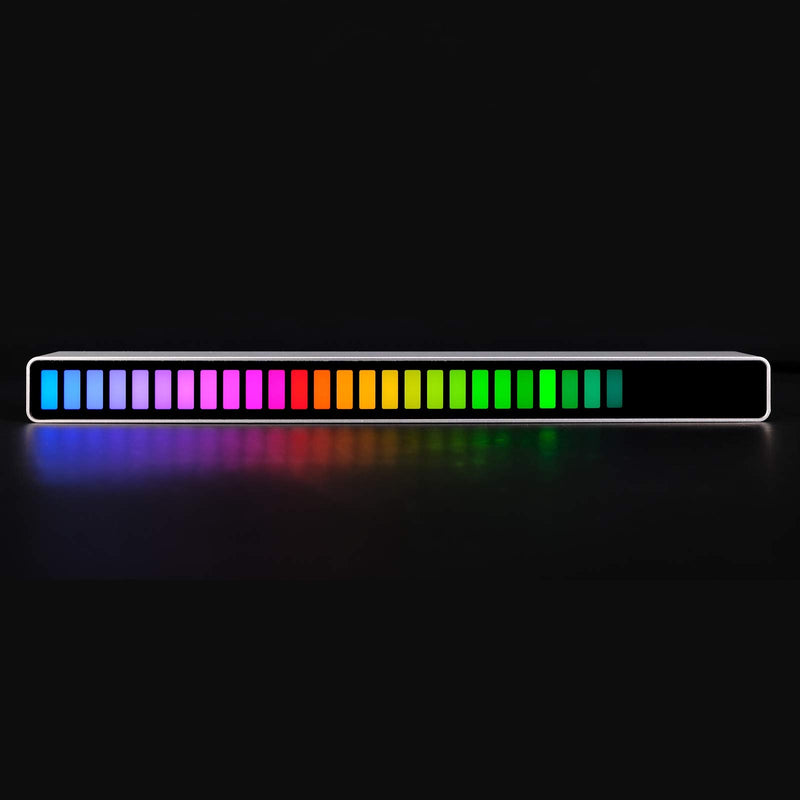 32-Bit LED Music Level MIC Sound Level Indicator Music Level Light Bar Spectrum Voice Sound Control Audio Spectrum for Car/Studio