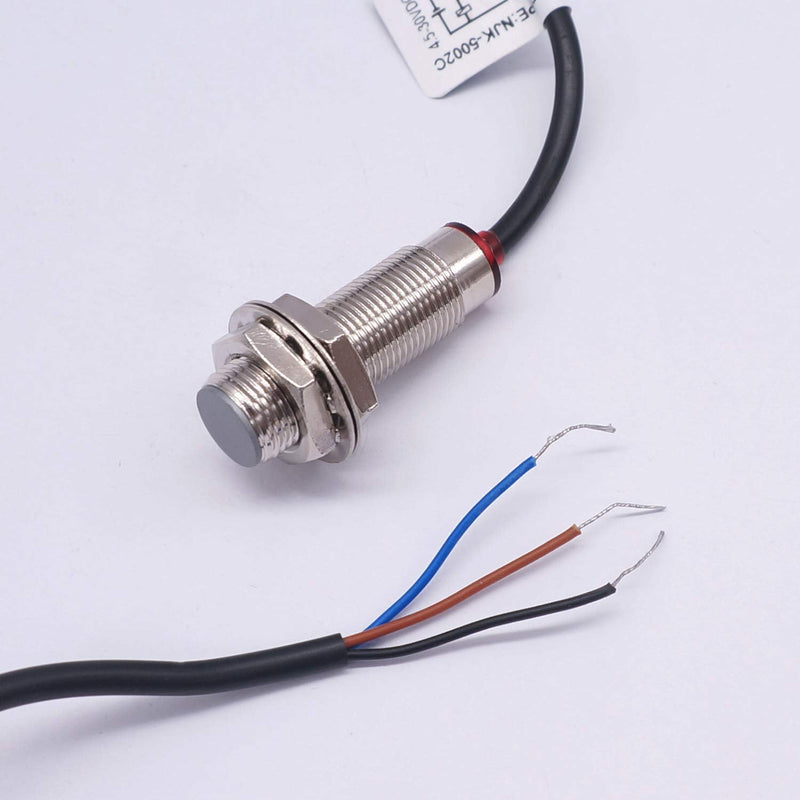 3 Pack NJK-5002C 10mm Hall Effect Switch Proximity Effect Sensor Inductive Switch NPN NO Normally Open with Magnet DC5-30V