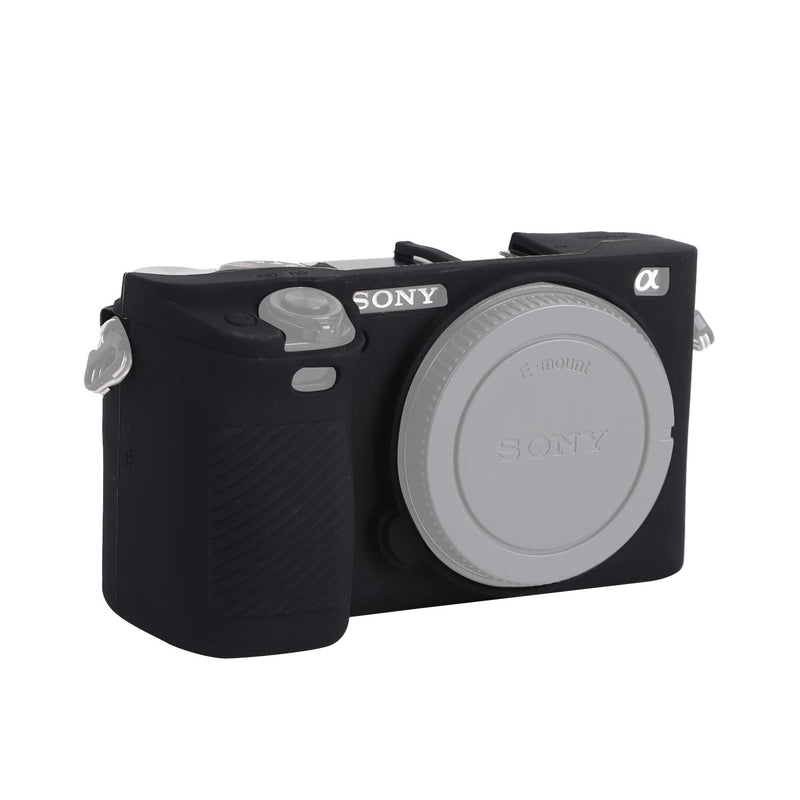 Easy Hood Case for Sony Alpha A6000 ILCE-6000 Digital Camera, Anti-Scratch Soft Silicone Housing Protective Cover Protector Skin (Black) Black