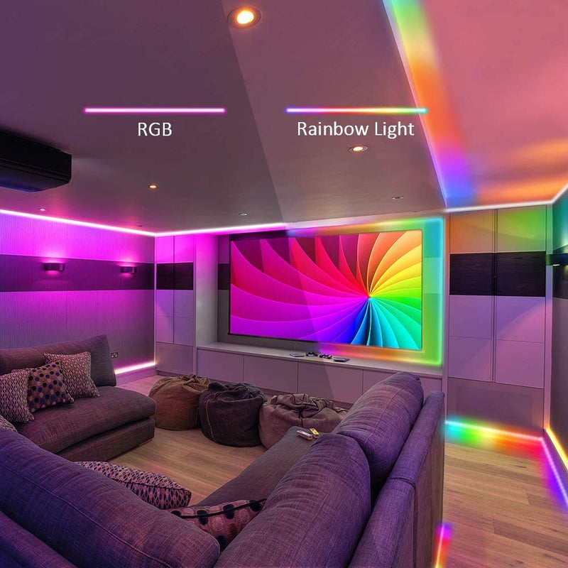 [AUSTRALIA] - LED Strip Lights-Waterproof 16.4ft RGB SMD 5050 LED 16 Million Colors Dimmable Tape Light with 24 Keys Remote Controller for Room, Kitchen, Party, Christmas 