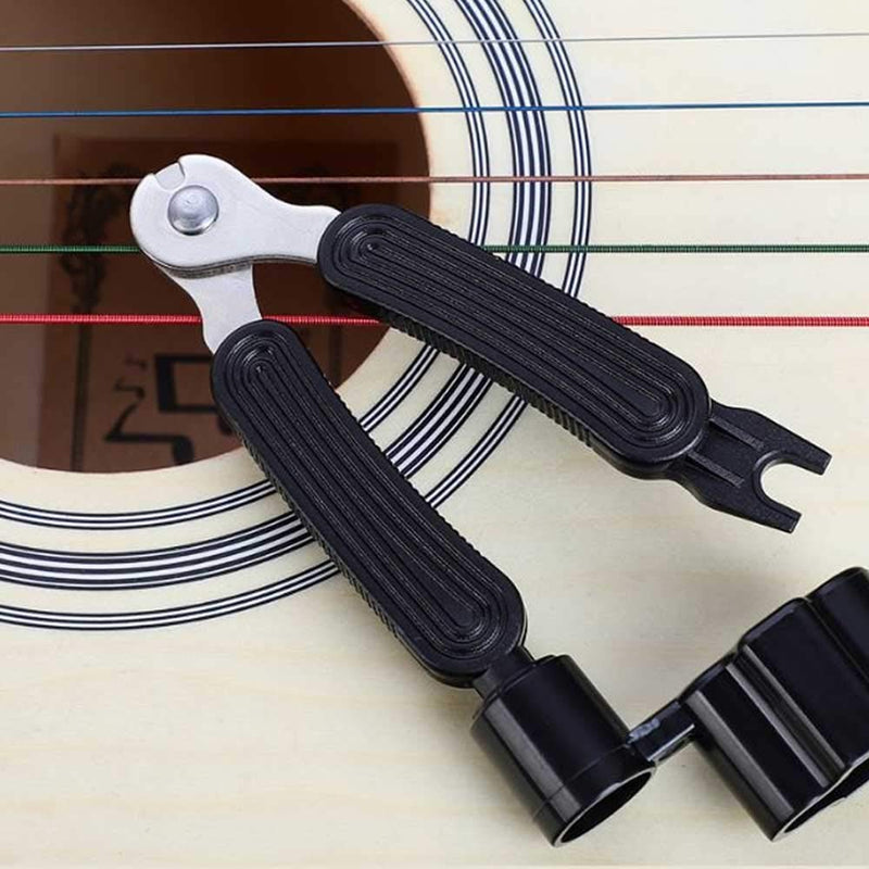 Guitar String Winder Cutter Pin Puller - 3 In 1 Multifunctional Guitar Maintenance Tool/String Peg Winder + String Cutter + Pin Puller Instrument Accessories (Style-B) Style-B