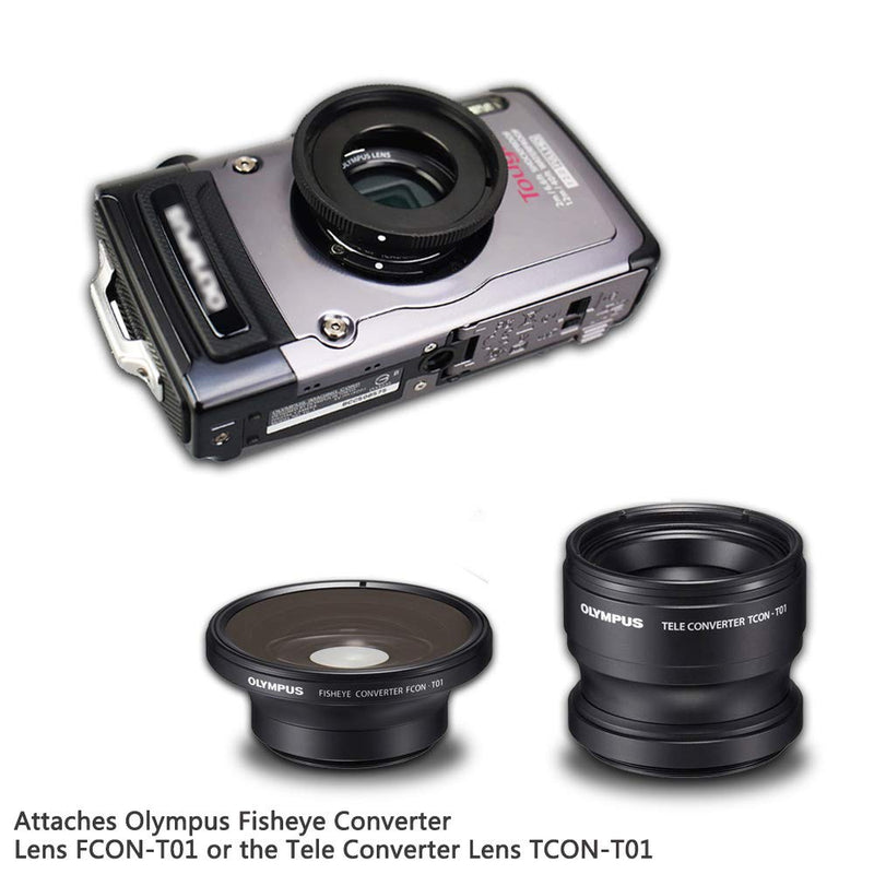 Filter Adapter JJC Conversion Lens Ring Adapter for Olympus Tough TG-6 TG6 TG-5 TG5 TG-4 TG4 TG-3 TG3 TG-2 TG2 TG-1 TG1 Replaces Olympus CLA-T01 Adapter Ring Mount 40.5mm Filter