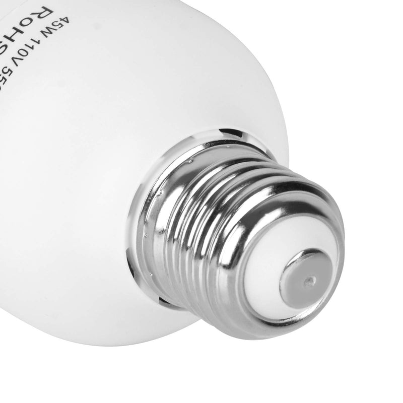 Emart 45W Full Spectrum Light Bulb, 5500K Photography Photo CFL Daylight Pure White for Video Studio Lighting