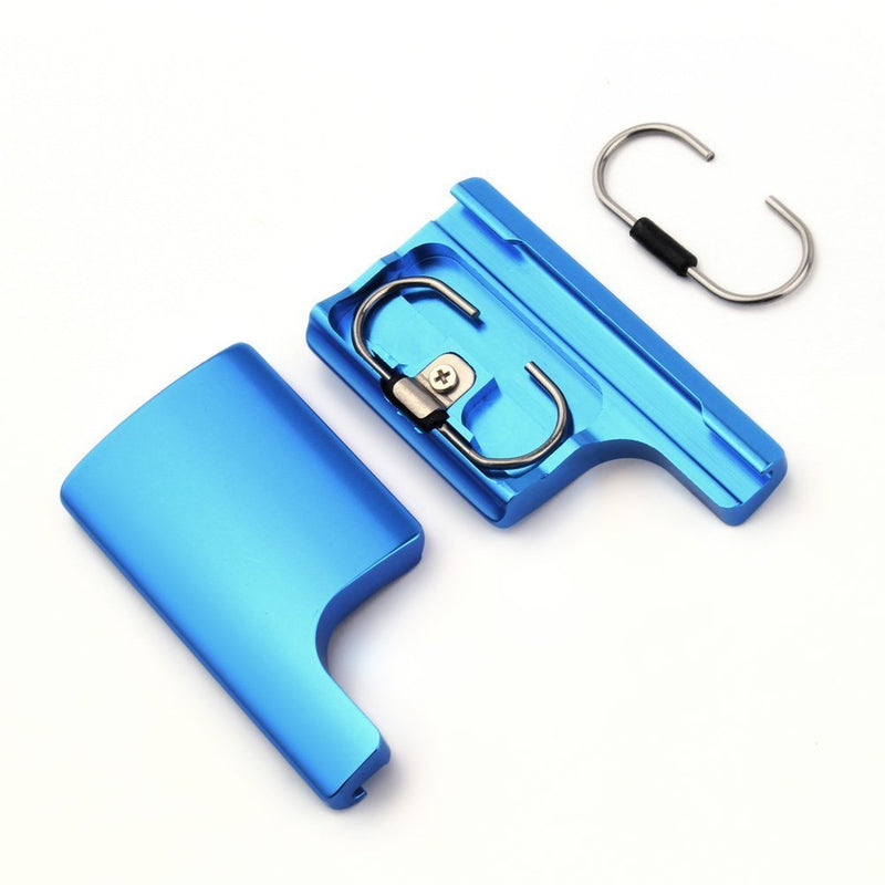 SOONSUN Aluminum Replacement Latch Rear Snap Lock Buckle for GoPro Hero 4 Hero 3+ Hero4 Camera Standard Waterproof Skeleton Housing (Blue) Blue