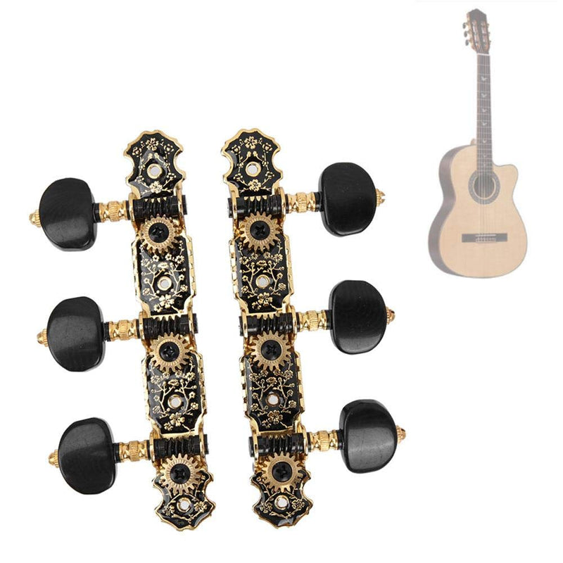 Drfeify Tuning Pegs, Acoustic Guitar Pegs 1:18 Tuners Tuning Keys Pegs Machine Heads 3L3R Guitar Parts