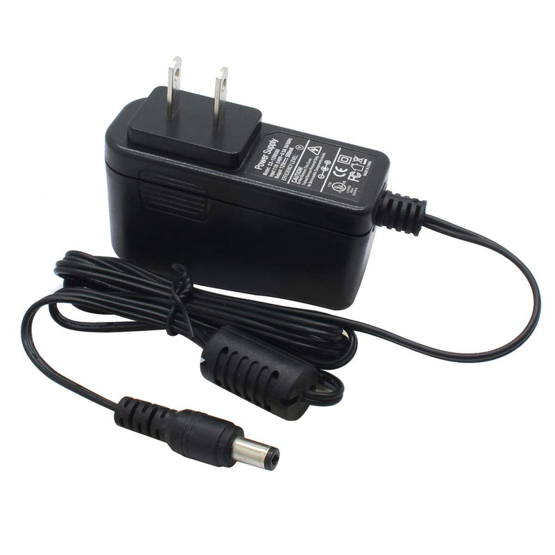 2-Pack AC to DC 12V 0.5A 500mA Power Supply Adapter 5.5mm x 2.1mm UL Listed FCC