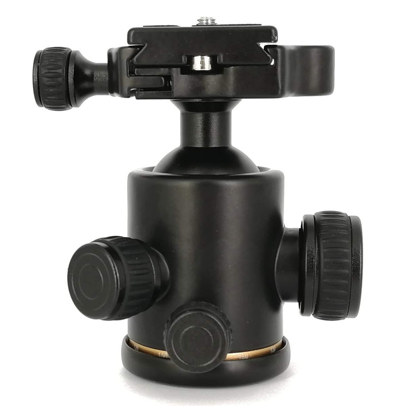 Koolehaoda Camera Tripod Ball Head 360 Degree Fluid Rotation Ballhead with Quick Release Plate for Tripod SLR Camera. Max Load: 15kg K-08