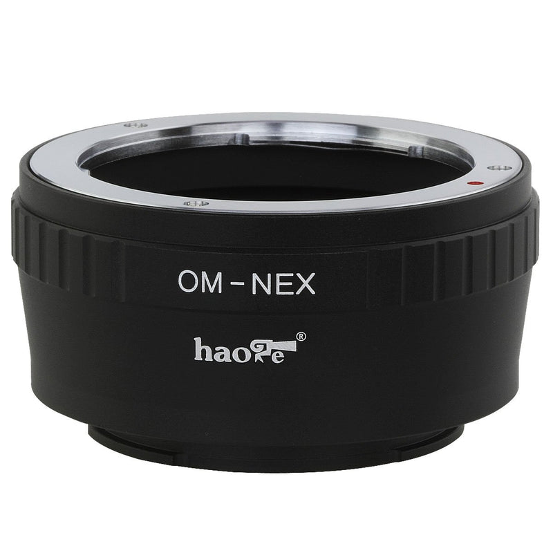 Haoge Lens Mount Adapter for Olympus Zuiko OM Mount Lens to Sony E NEX Camera as a3000 a3500 a5000 a5100 a6000 a6400 a6500 A7 A7R A7S A7II A7RII A7SII A7III A7RIII A9 VG20 VG30 VG900 FS700 FS7 FS5