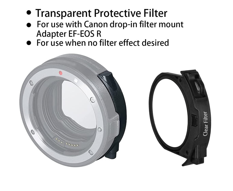 [AUSTRALIA] - Ykeasu Clear Filter for Canon Drop-in Mount Adapter EF EOS R … 1A-YK-Clear Filter 