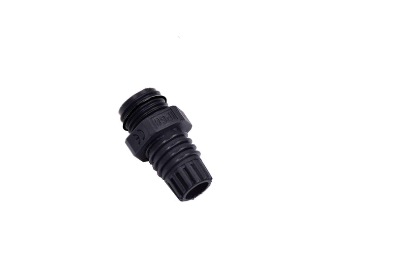 100pcs Waterproof PG7 Cable Gland Connector Black Plastic Adjustable IP68 M12 Thread Cable Gland with Locknut Rubber Ring for 3.5-6mm Wire PG7-100pcs