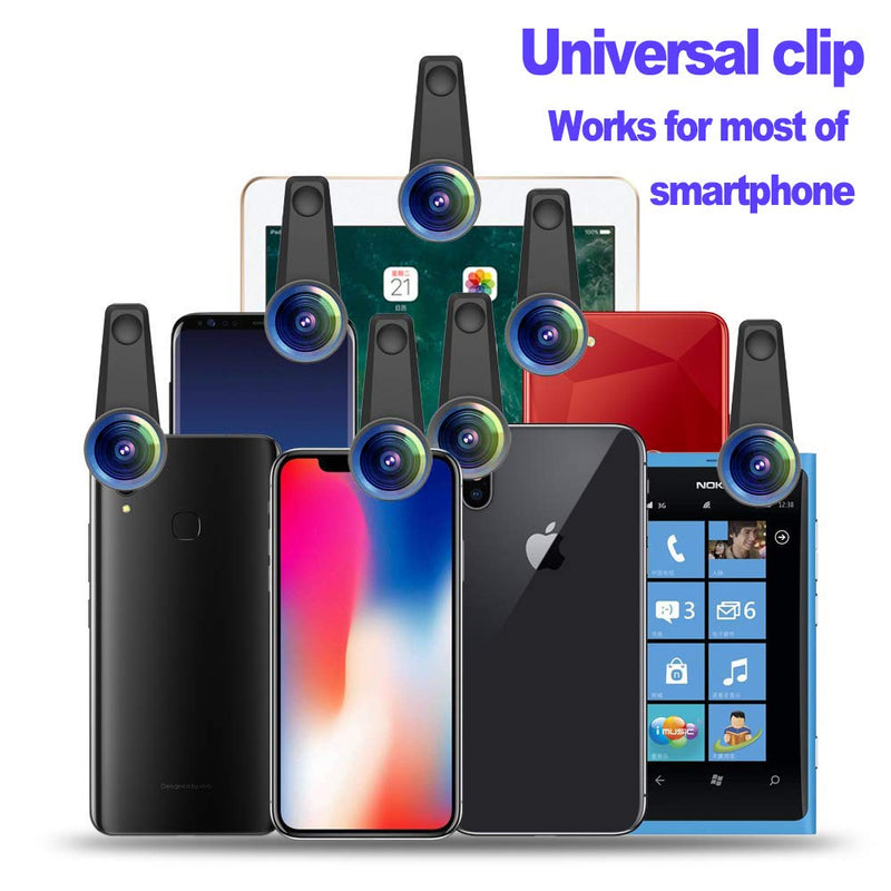 11 in 1 Universal Cell Phone Camera Lens kit,Clip on Smartphone 22X Telephoto Lens,Wide Angle Lens, Macro Lens, Fisheye Lens, 3 Filter,Tripod, Remote Shutter for iPhone Samsung & Most of Smartphone