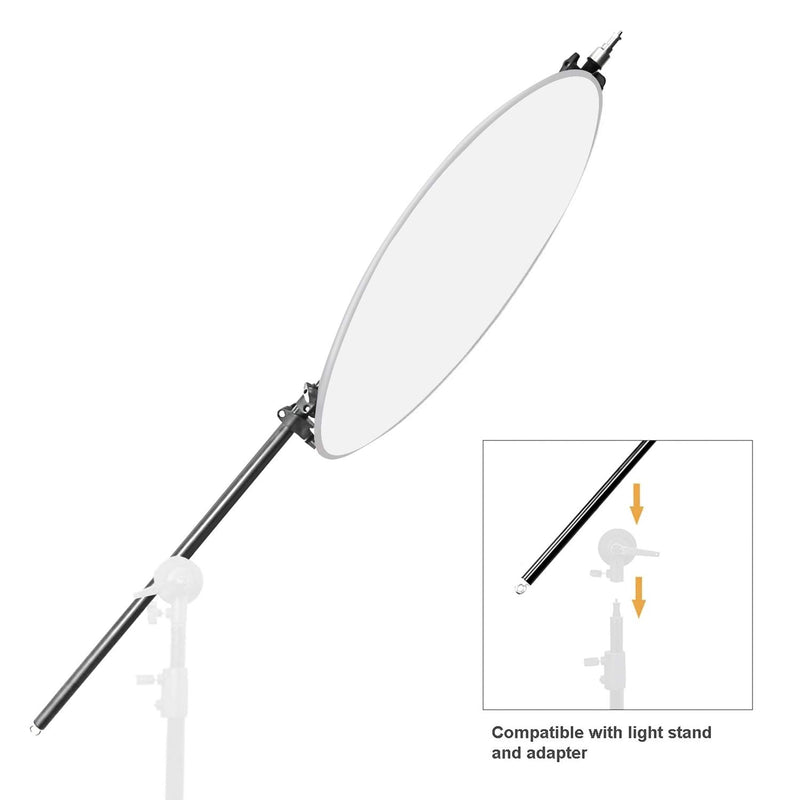 LimoStudio Photography Photo Studio 83" Extendable Boom Arm with Reflector Holder and Universal 1/4 Adapter, AGG2517