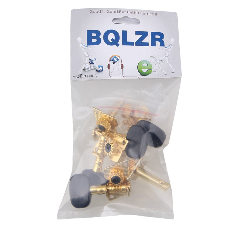 BQLZR Gold-Plated 2R2L Tuning Peg Machine Head Tuners For Ukulele 4 String Guitar