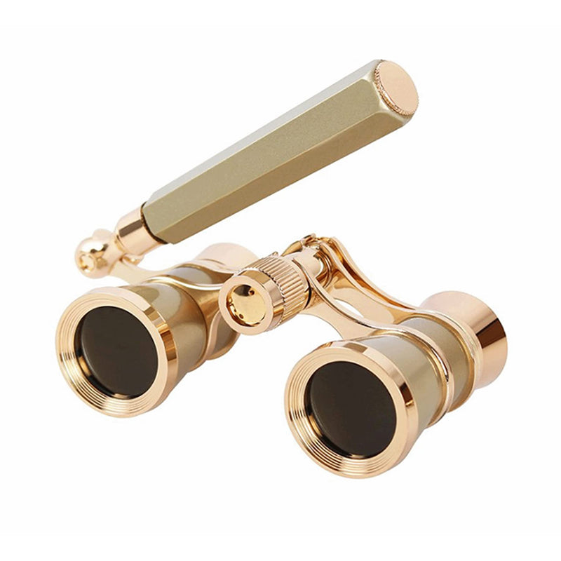 [AUSTRALIA] - Yourelexit® Opera Glasses Binoculars 3X25 Lorgnette Theater Glasses Optical BK9 Mini Compact Lightweight Built-in Foldable Adjustable Handle Vintage for Adults Kids Women in Musical Concert Cinema 