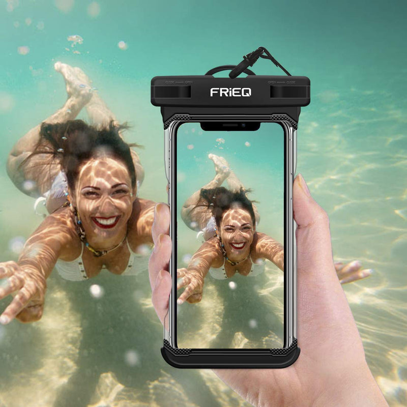 Waterproof Case Cellphone Dry Bag Pouch for iPhone 11 / iPhone 11 Pro Max Xs Max XR XS X 8 7 6S Plus, Samsung Galaxy S10 S10e S9 S8 +/Note 9 8, Pixel 3 2 XL HTC LG Sony Moto up to 7" by FRiEQ