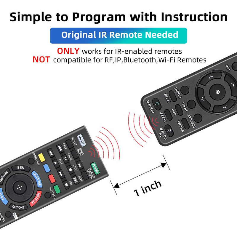 Universal Remote Control for Sony TV Remote All Sony 4K Ultra HD Smart LED HDTV Smart bravia TVs with Netflix Buttons(SN-14+AL)