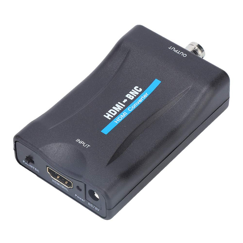 HDMI to BNC Converter, HDMI to BNC Composite Video and 3.5mm Audio Signal Converter Adapter with USB Charge Cable, Support for NTSC / PAL