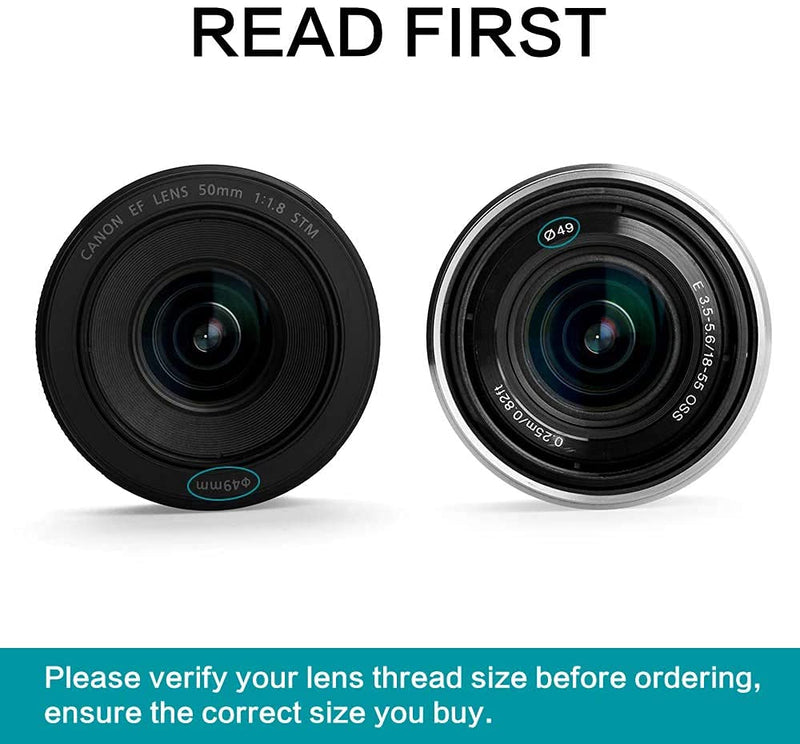 40.5mm Close-up Filter Kit 4 Pieces(+1,+2,+4,+10) Macro Filter Accessory Close-up Lens Filter Kit Set with Lens Filter Pouch for Canon Nikon Sony Pentax Olympus Fuji DSLR Camera+Lens Cap 40.5mm