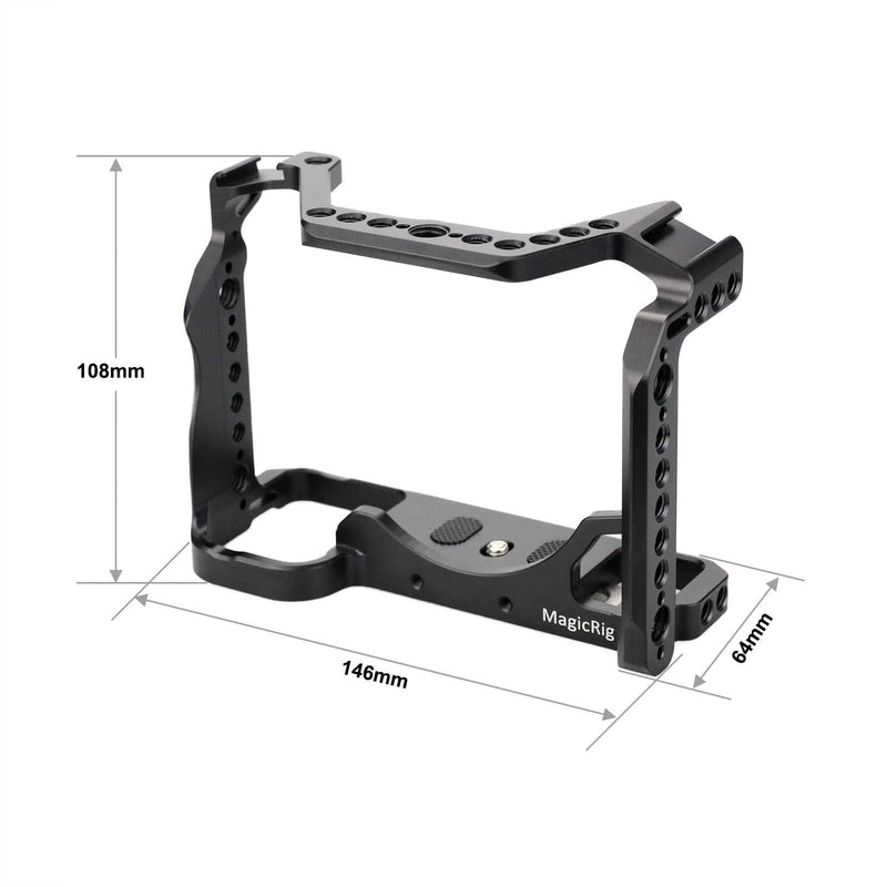 MAGICRIG Camera Cage Rig with Cold Shoe Mount and NATO Rail for Sony A7S3/ A7S III/Alpha 7S III Camera