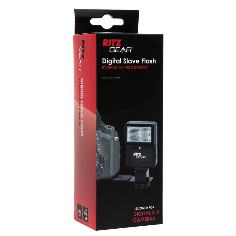 Ritz Gear Digital Camera Flash with Bracket for DSLR, SLR, and Mirrorless Cameras
