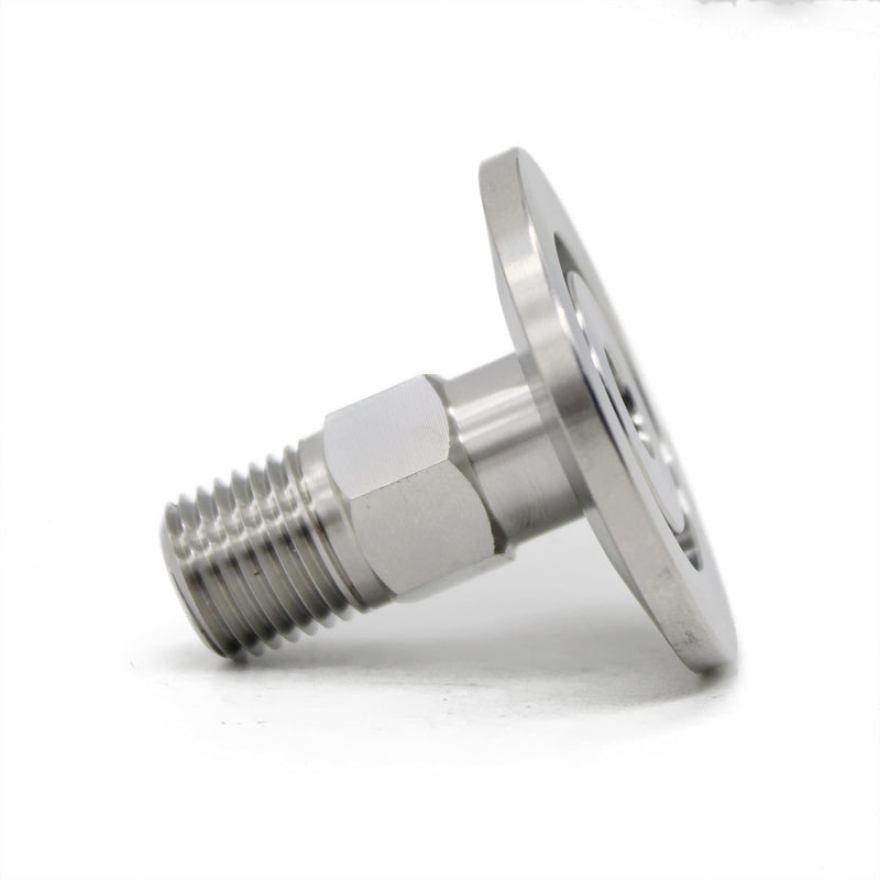 QMINOX SS304 KF25 NPT Male Adaptor thread 1/4" NW25 KF Male coupling ISO-KF25 X NPT 1/4" KF25×1/4"