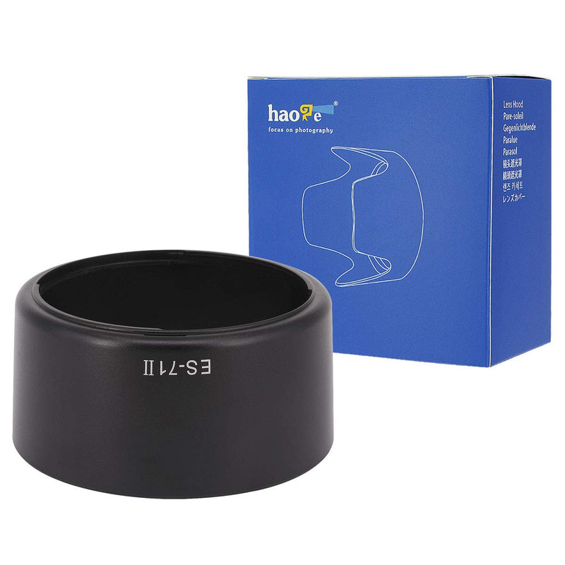 Haoge Bayonet Lens Hood Compatible with Canon EF 50mm f/1.4 USM Lens Replaces Canon ES-71 II