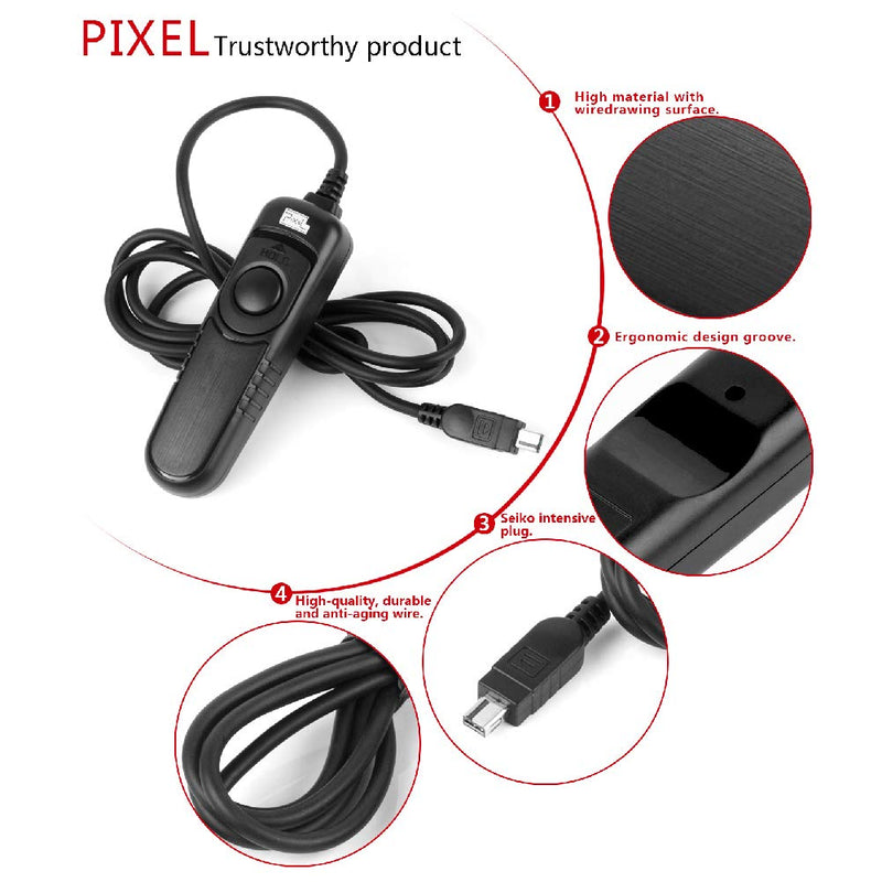 PIXEL RC-201/DC2 Wired Shutter Release Control for Nikon D750 D610 Z6 Z7 DSLR Camera 201-DC2