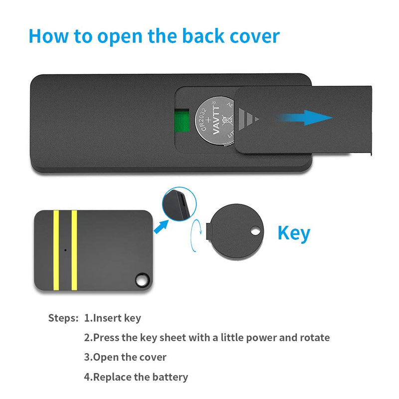 Key Finder, Vodeson Wireless RF Item Locator with Base Support, 1 Transmitter and 5 Receviers