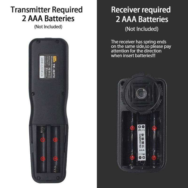 Pixel TW-283 N3 Wireless Shutter Remote Control Tiner Remote Shutter Release for Canon Eos 5D Mark IV 5D 6D 7D Mark 1DX MARKII R5 R6 50D 40D 30D 20D 10D D60 D30 D2000 EOS-1V EOS-3 TW-283N3 Compatible for Canon