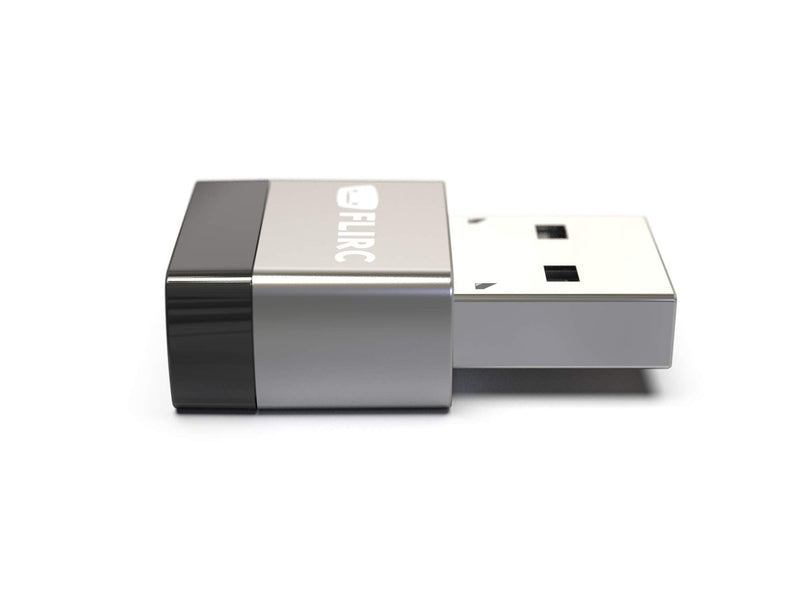 FLIRC USB Universal Remote Control Receiver Silver and black