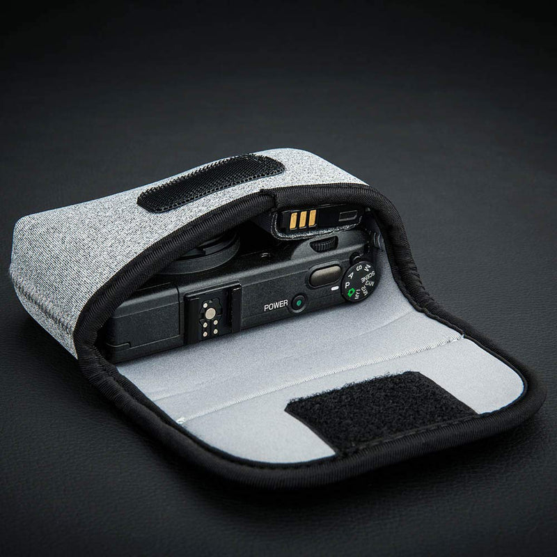 JJC Compact Camera Case Travel Pouch Sleeve for Sony ZV-1 ZV1 RX100 VII VI VA IV III II W800 W830 WX350 Canon G7X G5X G9X SX740 Olympus TG-6 TG-5 TG-4 Fujifilm XP130 XP140 XP90 Ricoh GR III II & More Grey