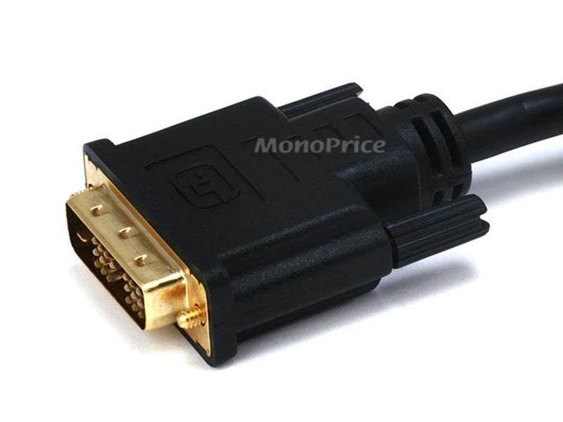 Monoprice 102405 10-Feet 28AWG High Speed HDMI to DVI Adapter Cable with Ferrite Cores, Black (102405) 10 Feet