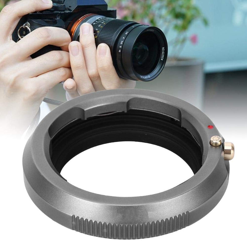 Qiilu Lens Adapter Lens Adapter Ring M-FX Aluminium Magnesium Alloy Adapter Ring Camera Lens Adapter Lens Converter Adapter Ring for Leica M Mount Lens to for FX Mount Camera Body