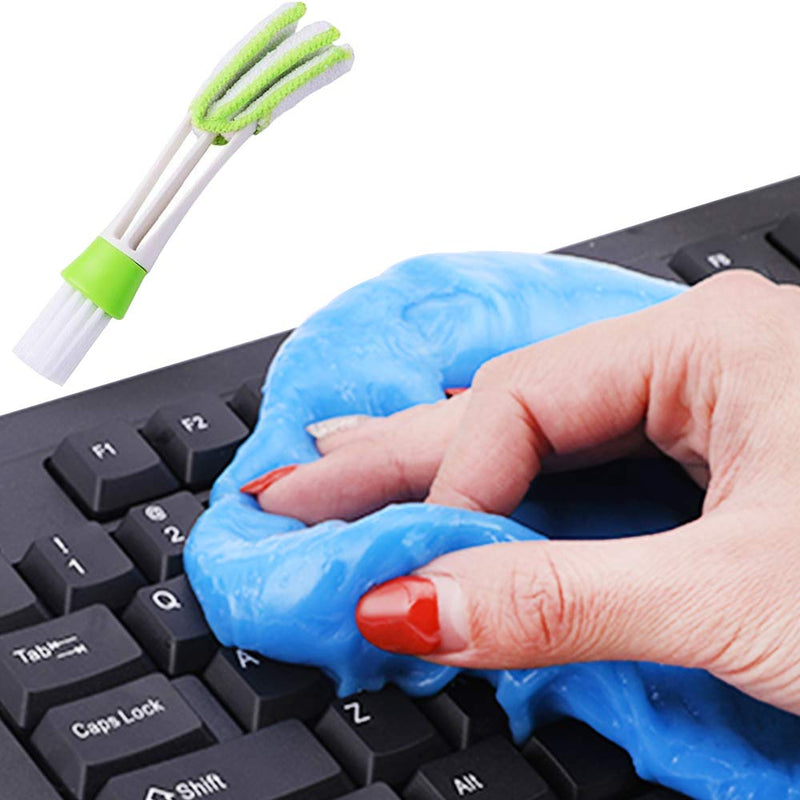 FineGood Universal Keyboard Cleaner with Multifunctional Brush, Super Cleaning Gel Sticky Jelly Cleaner Dirt Cleaning Glue with Brush for PC, Laptop, Air Vent, Furniture