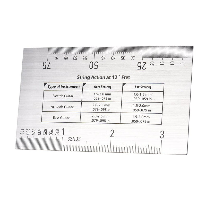 Andoer String Action Ruler Gauge Tool for Guitar Bass