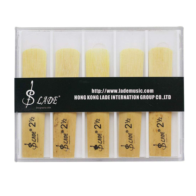 YiPaiSi 10 Pack Alto Sax Reeds Bb, Saxophone Reeds, Tenor Saxophone Reeds, Soprano Sax Reeds, Soprano Saxophone Sax Reeds, bB Bamboo Reeds Music Gift For Strength 2.5, 2-1/2