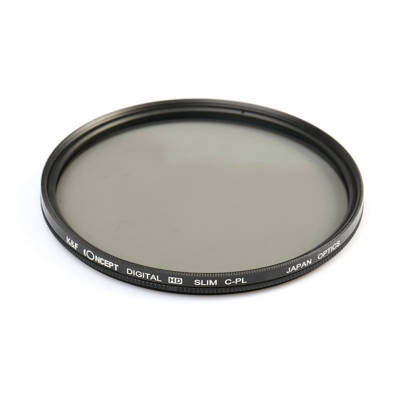 62mm Polarizing Filter, K&F Concept Circular Polarizer 62mm Super Slim Multi Coated Glass CPL Filter Compatible with Canon Nikon Digital Camera Lens + Microfiber Cleaning Cloth