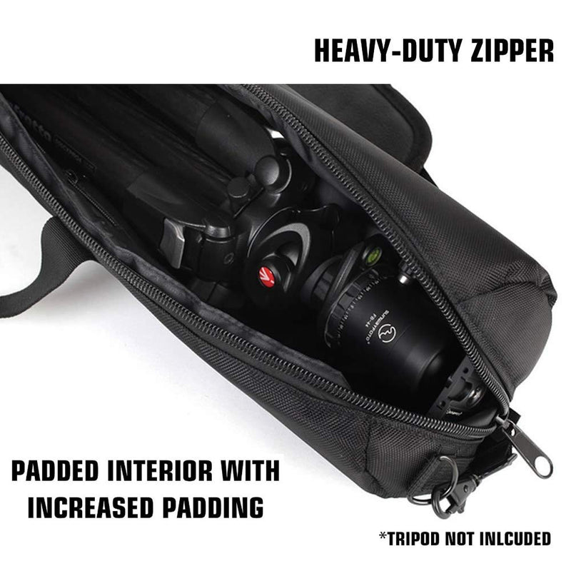 Lefuto 25.5 x 5 Inches Padded Nylon Camera Tripod Carry Bag 65CM Light Stand Travel Case for Manfrotto Velbon Gitzo Slik