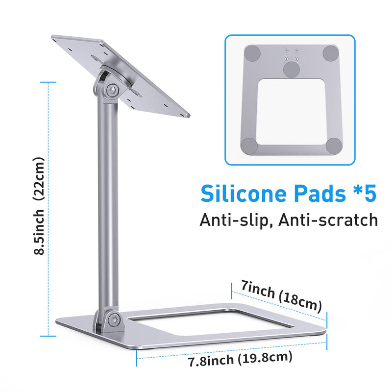 Almoz Tilt Stand for Show 15, Raise Up to 7" from Desk, Rotate 360° Vertically, Desktop Show 15 Mount with Sturdy Aluminum Materia and Stable Big Base, Black (Metallic) metallic