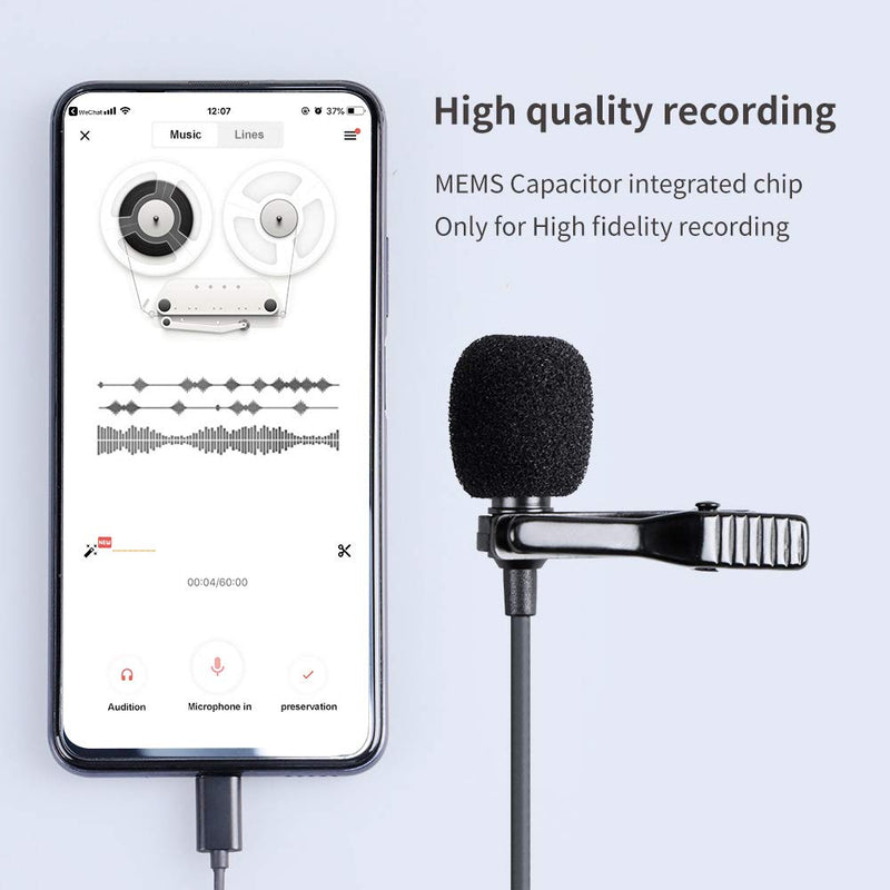 [AUSTRALIA] - 3.5mm Omnidirectional Mic, Tiny External Microphone, Clip-On Android Smartphone Mics for Recording YouTube, Interview, Video Conference, Podcast, Voice Dictation, Kwai Conference, 204 3.5 Interface 