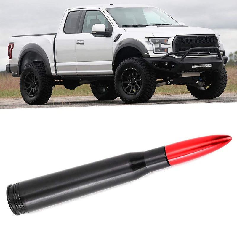 Antenna,Aluminum Alloy Vehicle External Antenna 50. Cal Bullet Ammo Shaped Antenna Kit Fit for Ford F150