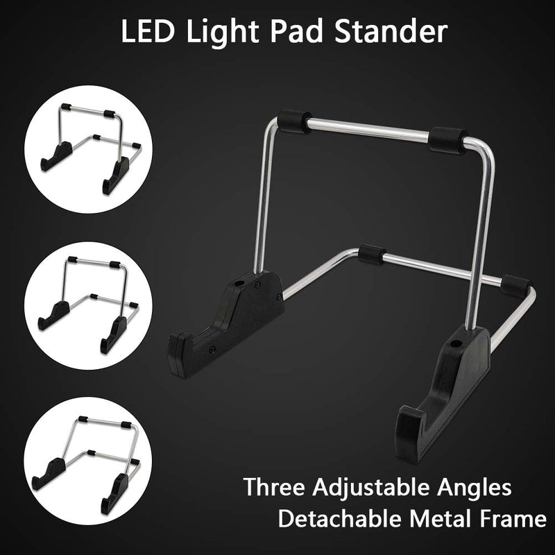 Mlife Diamond Painting A4 LED Light Pad - Dimmable Light Board Kit, Apply to Full Drill & Partial Drill 5D Diamond Painting with Detachable Stand and Clips A4+Stand