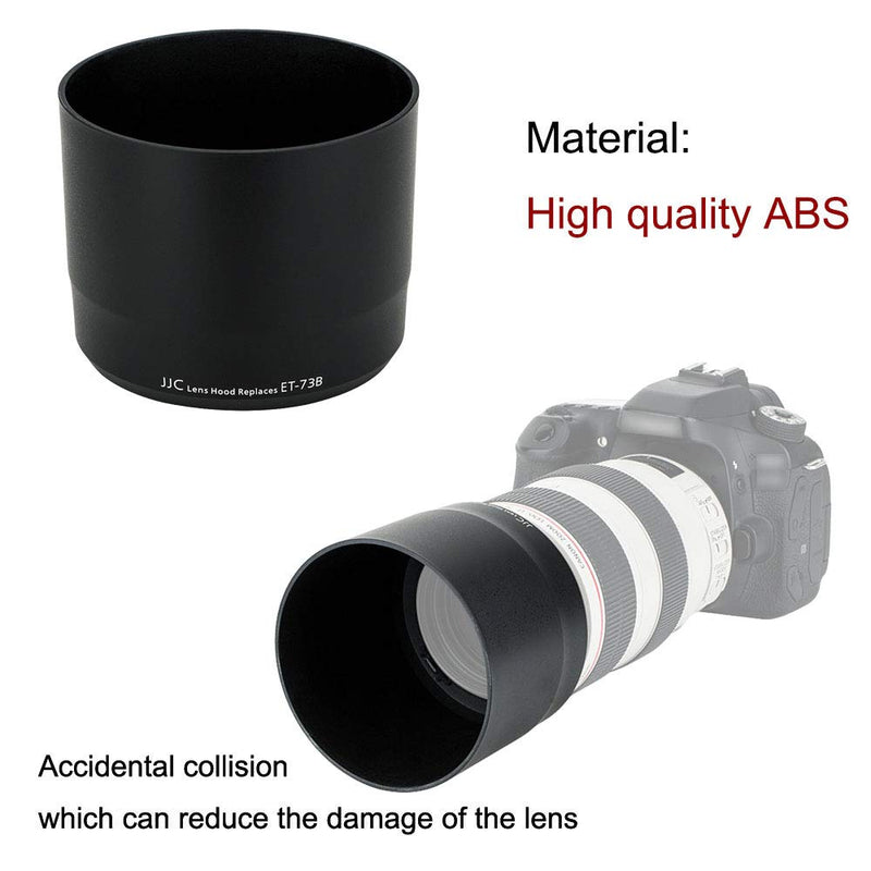 Reversible Lens Hood for Canon EF 70-300mm F4-5.6L is USM Lens, Replaces Canon ET-73B Lens Hood, Black